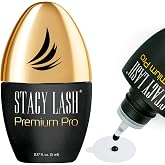 STACY LASH Premium Pro Eyelash Extension Glue 5ml 0.17 fl. oz./ Upgraded Low Fume Formula / 0.3 Sec Drying Time / 7 Week Retention/Extra Strong Black Lash Adhesive/Lash Tech Supplies