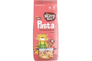 Slurrp Farm No Maida Macaroni Pasta | Gluten Free & Multigrain | Healthy Pasta made with Brown Rice and Corn | 400g