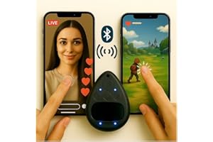 PEACH FAIRYERS Wireless Bluetooth Auto Clicker & Screen Tapper for TikTok iPhone Android — Smart Finger Bot, Remote Button Pusher, Silent Hands-Free Clicker for Likes, AR Pet, Battle Royale, Scrolling, Page Turning