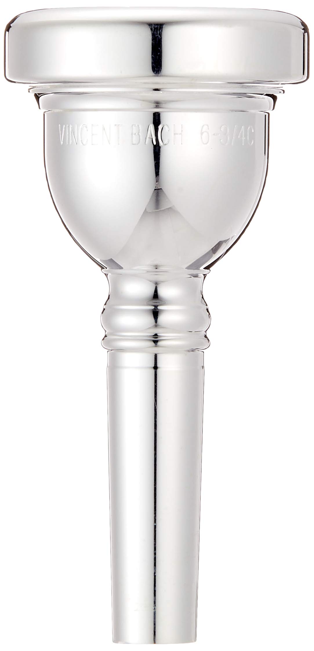 Bach3506RC Small Shank Tenor Trombone Mouthpiece, Silver Plated, 6-3/4C Cup Medium Shallow