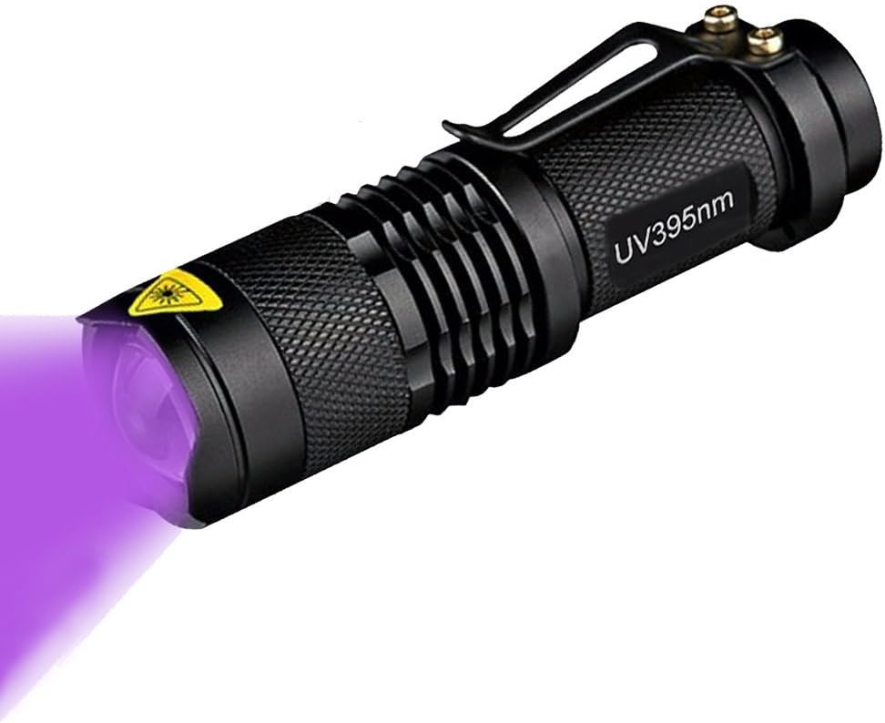 SK68 UV-Ultraviolet Led Blacklight Flashlight Mini Torch(114500/1AA battery)