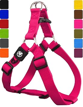 DDOXX Hundegeschirr Step-In Nylon in vielen Farben & Größen für kleine, mittelgroße & große Hunde | Geschirr Hund klein groß 