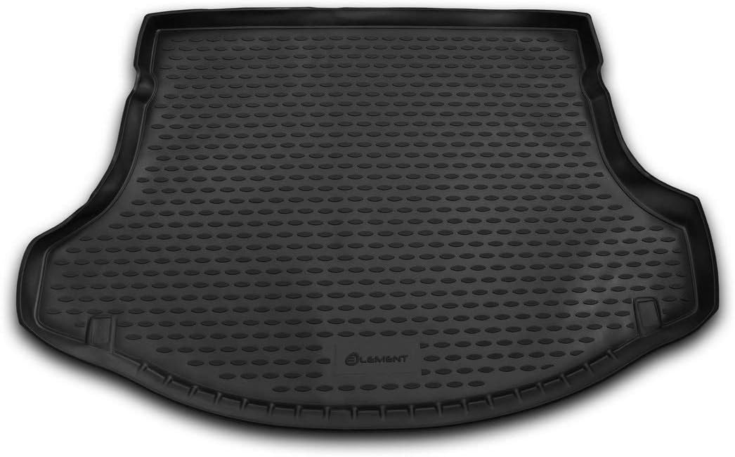 Element EXP.25.33.B13 Tailored Custom Fit Rubber Boot Liner Protector Mat-KIA Sportage SUV 2010-2016, Black