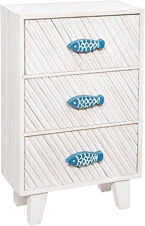 Atmosphera - Caja de 3 cajones (40 cm), Color océano: Amazon.es: Hogar