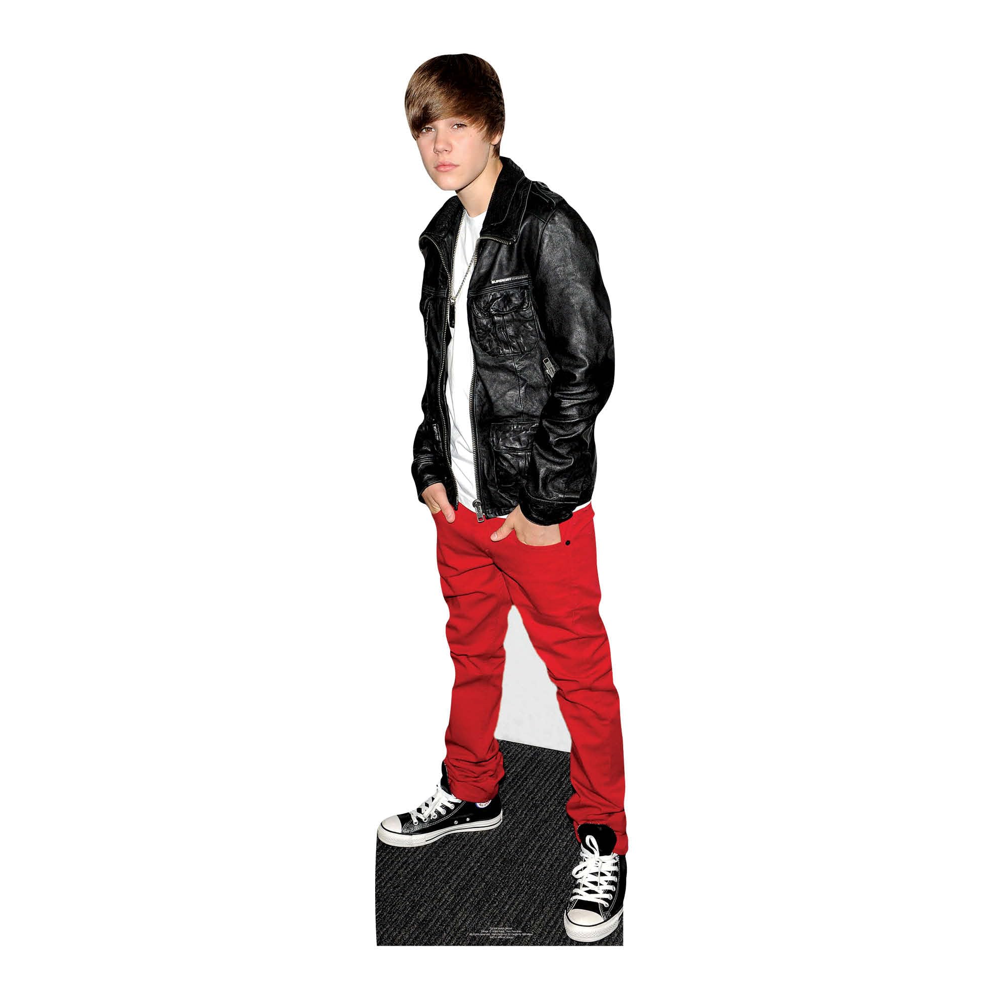 Star Cutouts Ltd Justin Bieber Leather Jacket 169cms Lifesize Cardboard Cutout, Multicolour, Regular