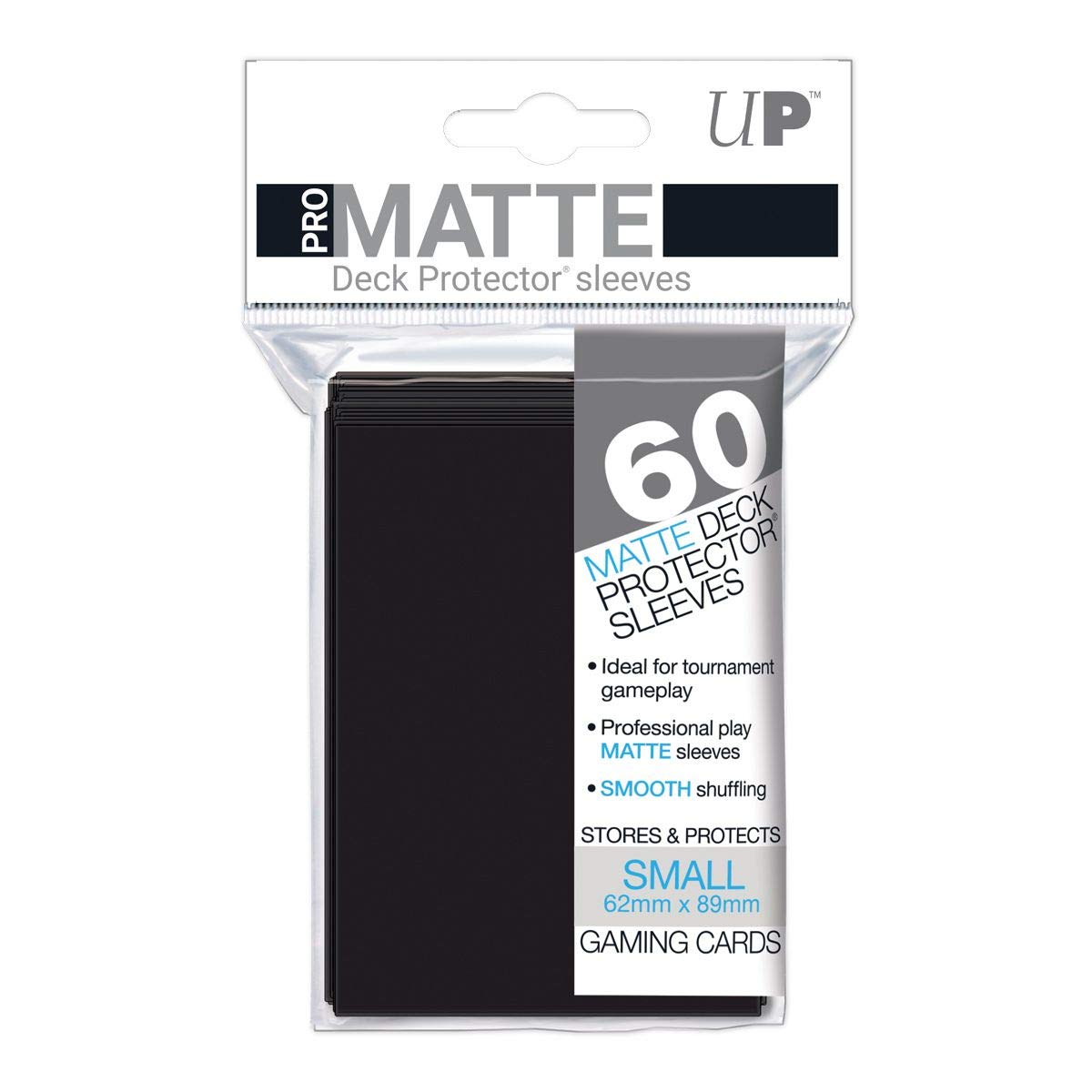 Ultra Pro 60ct Pro-Matte Black Small Deck Protectors