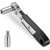 EASTROCK Ratchet Drum Key, 1/4" (6.35mm) Standard Drum Key with Detachable Handle, Reversible Ratchet Drum Tuning Tool for Drum Set Snare Drum Percussion
