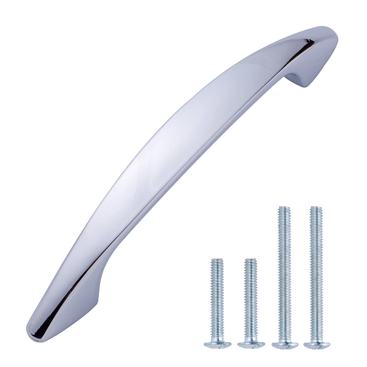 Best Euro Bar Cabinet Handle Polished Chrome