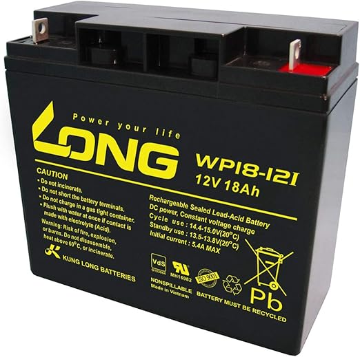 Akku 18Ah 12V AGM WP18-12I zyklenfest Blei Batterie: Amazon.de: Elektronik