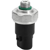Partuto A/C Pressure Switch Sensor No.8864520050 Car Engine Air Conditioning Refrigerant Pressure Transducer for Toyota Corolla 1994-2002 Metal Silver Tone