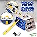 WolVol Police Parking Service Garage - 6 Cars Included - Miniature Vehicle Playset – For Matchbox and Hotwheels - Portable Organizer for Small Cars for Kids Boys & Girls