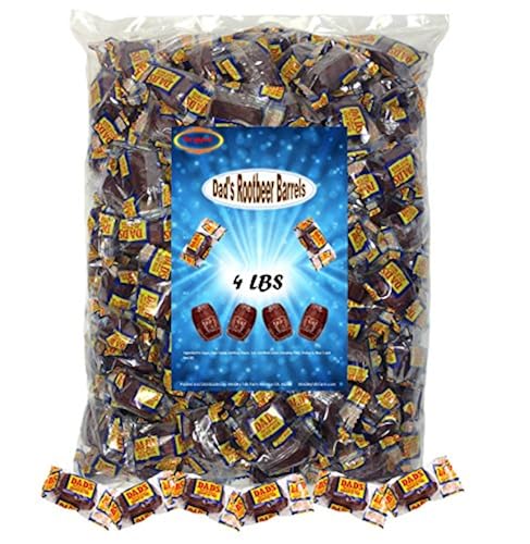 Dads Root Beer Barrels Hard Candy - 2 LB - Root Beer Candy - Old