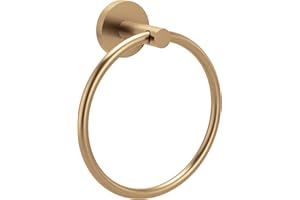 Moen Arlys Bronzed Gold Modern Bathroom Hand Towel Ring, Y5785BZG
