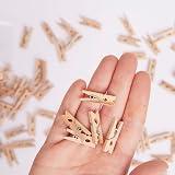 Papermania Wooden Natural Mini Pegs Pack Of 50 – 2.5cm Craft Pins view 2