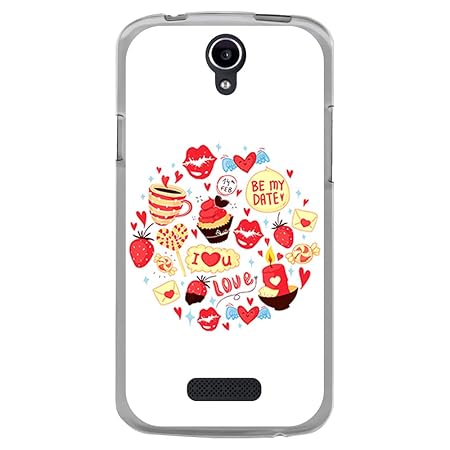 BJJ SHOP Transparent Hülle für [ Doogee X6 X6 Pro ], Flexible Silikonhülle, Design: Liebe zu Süßigkeiten