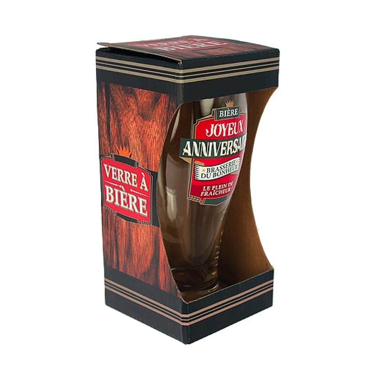 Napravi Rs Verrerie Vaisselle Et Arts De La Table Joyeux Anniversaire Verre A Biere En Coffret