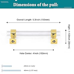 Orger Kitchen 4" Hole Centers Cabinet Handles 30