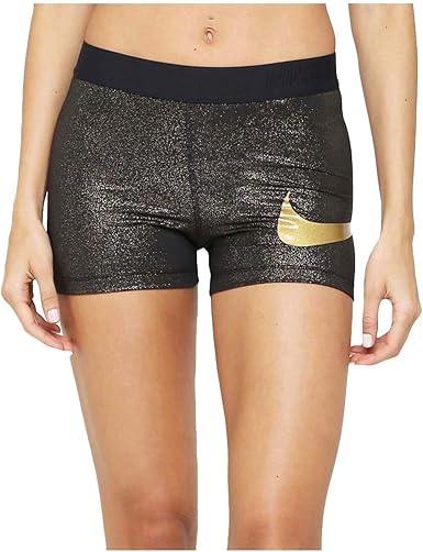 gold nike pro shorts