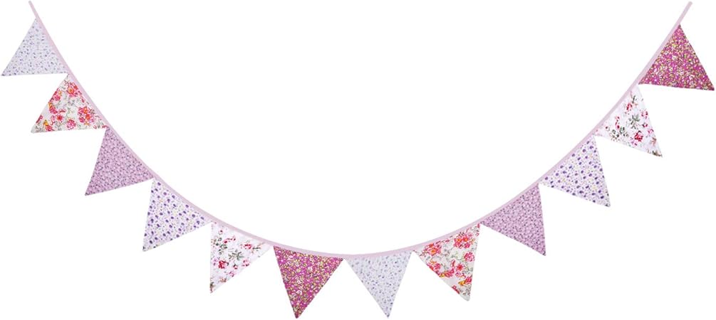 Amazon Co Jp 誕生日ガーランド 三角旗 かわいい レターバナー ガーランド 北欧 フラッグガーランド インテリア パーティー 飾り付け バスデー 結婚 記念日 赤ちゃん 100日 撮影道具 屋外 ウェティグ 式場 デコレーション 綿素材 3 2m ピンク おもちゃ