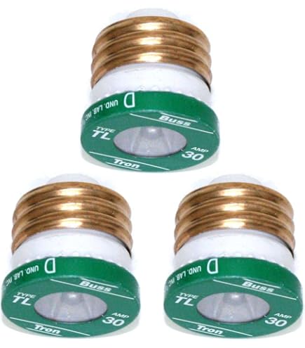 Original Edison EDCC-30 30A 600Vac Time-Delay Fuse - 10x38mm, Bussmann/Edison Brand
