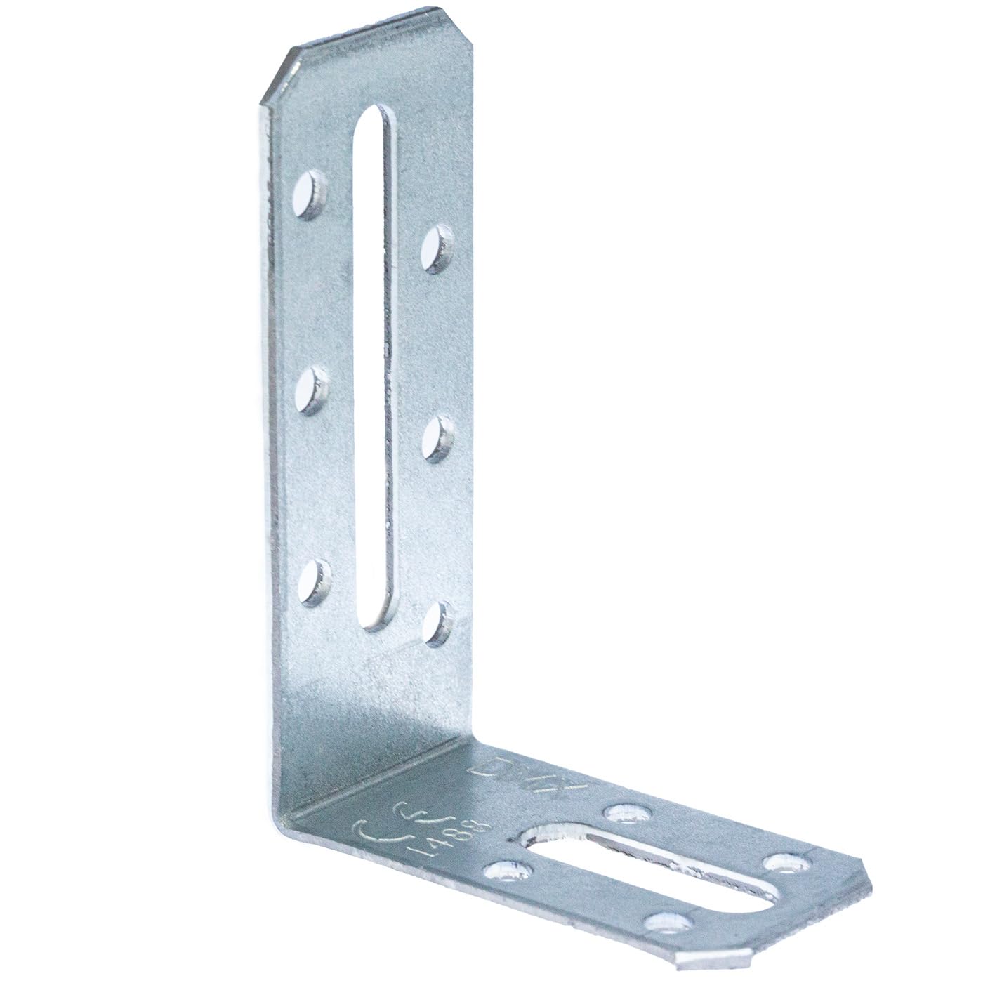 80mm x 55mm x 30mm Galvanised Steel Adjustable Angle Brackets L-Shape Corner Brace for Wood 2mm Thick Timber KRD3 (Pack of 20) K13CDE