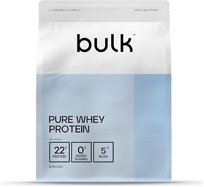 Bulk Pure Whey Protein Powder Iced Latte 22g Protein 5g BCAAs 500g