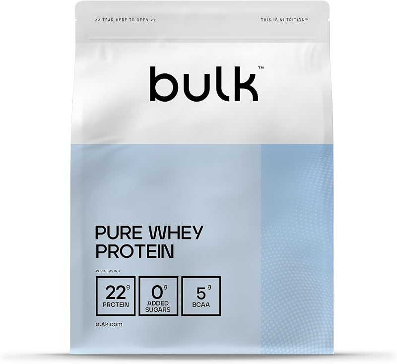 Bulk Pure Whey Protein Powder Iced Latte 22g Protein 5g BCAAs 500g