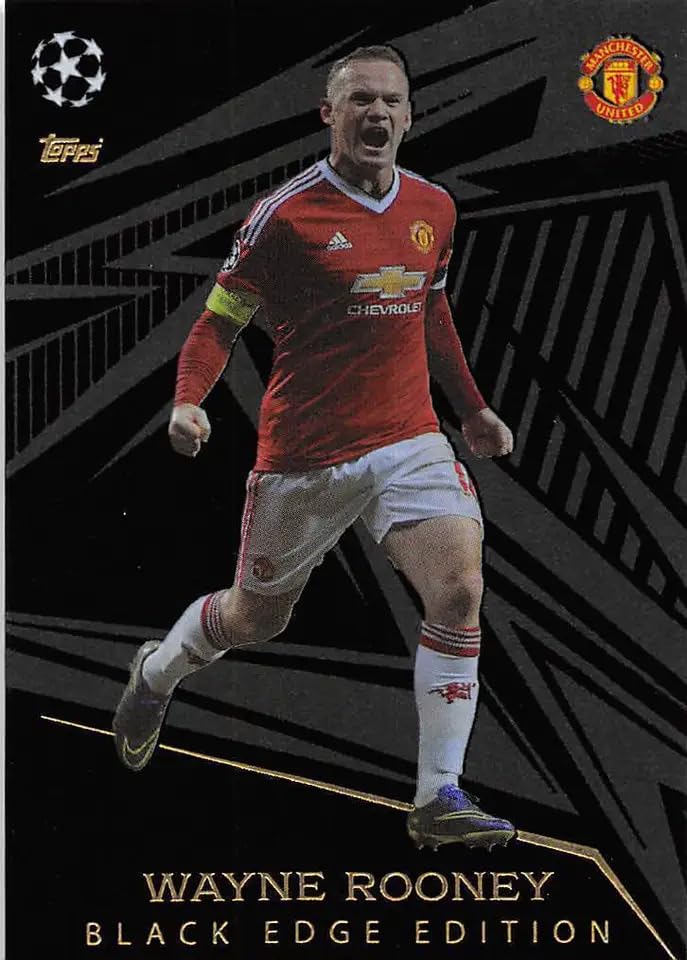 Match Attax Extra 2023 2024 Wayne Rooney Black Edge Trading Card