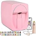 GEHPYYDS 3D Nail Printer Machine Support WiFi/DIY, Digital Mobile Nail Art Printer-Portable Nail Painting Machine 30s Done, Printing and Rying as One, Over 1000 Pictures,for Beauty & Personal Care,C