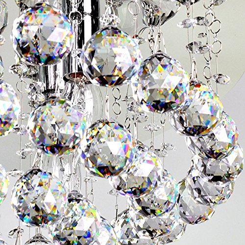 Clear Glass Crystal Ball Prisms Pendant Feng Shui Suncatcher Decorating Hanging Faceted Prism Balls for Feng Shui/Divination or Wedding/Home/Office Decoration 40mm Pack of 10