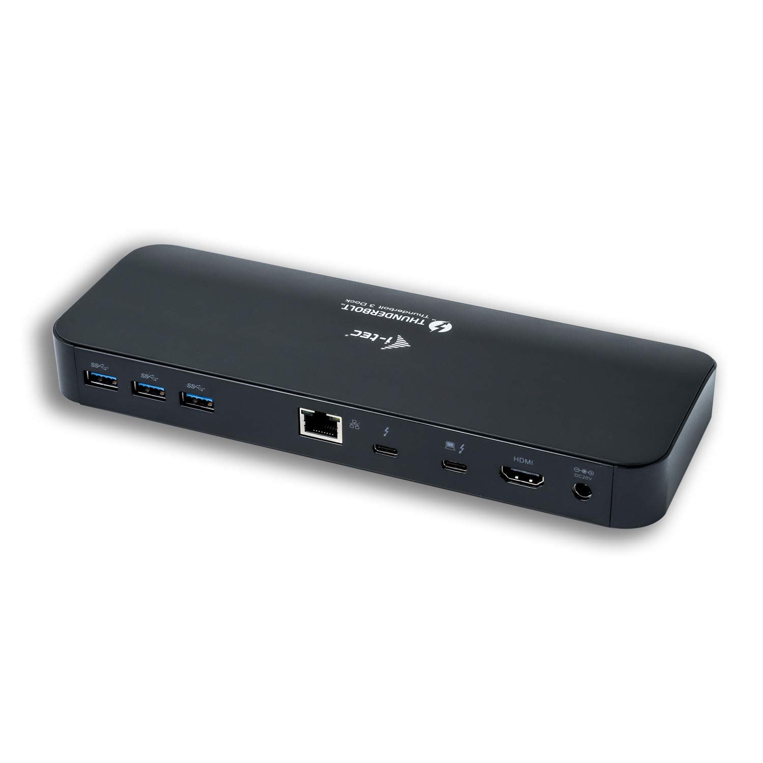i-tec Thunderbolt 3 2x4K Docking Station 2x TB3 port 5x USB 3.0 incl. 1x Fast Charge 1x GLAN 1x Audio/Mic 1x SD for MacOS Windows incl. 70cm Thunderbolt 3 Cable/POWER DELIVERY 85W