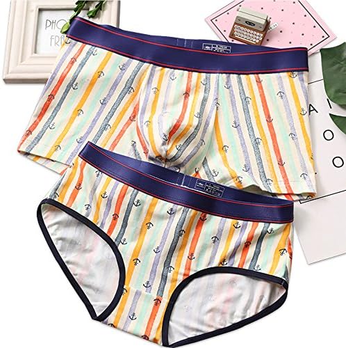 THSISSUE Couples Matching Underwear, Modal Couples Briefs for Boy/Girl Friend