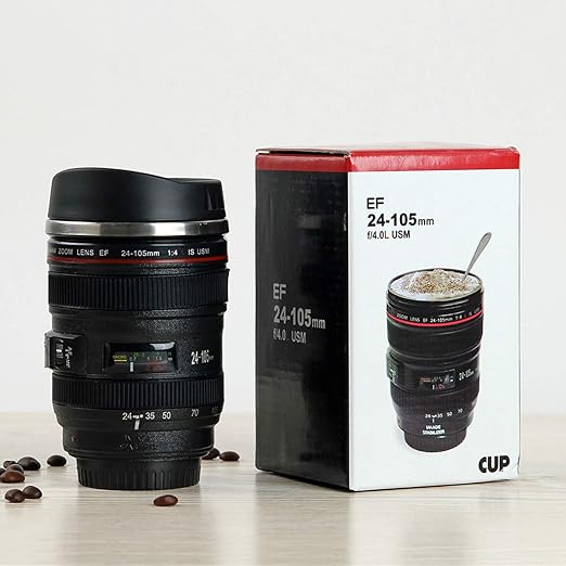 camera lens travel thermos