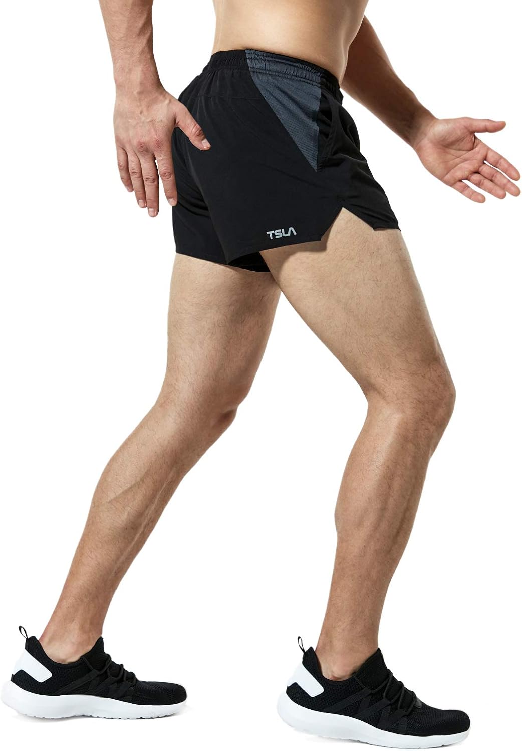 TSLA Men's Active Running Shorts, Training Exercise Workout Shorts, Quick Dry Gym Athletic Shorts with Pockets: Clothing
