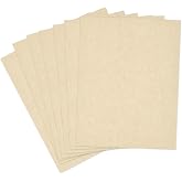 50 Sheets Cream Parchment Cardstock 8.5 x 11, 65lb Ivory Parchment Paper | Goefun 180 GSM Beige Blank Certificate Cardstock Paper for Invitations, Crafts, Menus, DIY Cards