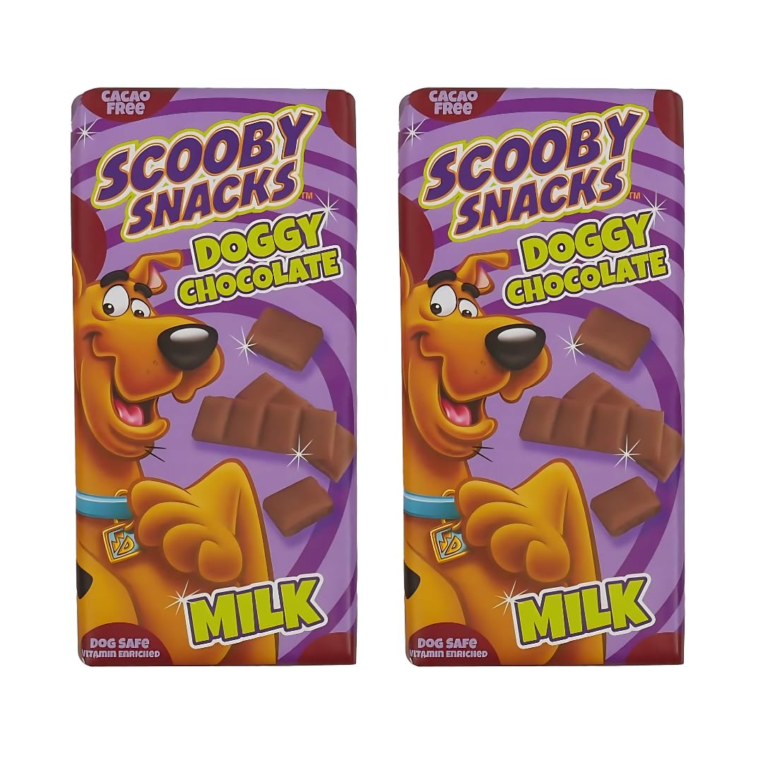2x Scooby Doo Doggy Milk Chocolate - Easter Dog Treat - Dog Safe and Friendly Vitamins