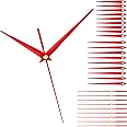 Hemobllo 10 Sets Clock Hands - DIY Wall Clock Hands Clock Pointers Clock Hands Replacement Clock Parts Accessories Clock Hands Kit for DIY Clock Repair Parts Replacement, Red
