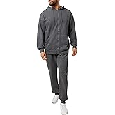 LINMYZAI Men's Tracksuits Casual 2 Piece Sweatsuit For Men Full Zip Up Hoodies And Sweatpant Set Jogging Suits Sets