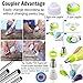 Zaxedo SYNCHKG121507 Russian Piping Tips Russian Nozzles for Cake Cupcake Icing Decorating Piping Tips 27-Pcs Russian Tips Set Cake Frosting Tips Kit (12 Russian Piping Tips Leaf Tip 2 Couplers Pastry Bags) Storage Box