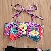 Infant Baby Girls Swimsuit Floral Bowknot Bikini Set Strap Top+Shorts (6-12m, Black)