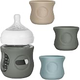 Joxodak 3Pack Silicone Sleeves for Philips Avent Natural Glass Baby Bottles | Food-grade silicone, BPA Free, Anti Breakage Baby Bottle Holder, Anti-slip, Dishwasher &amp; sterilizer safe, 4oz