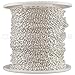 CleverDelights Cable Chain Spool - 30 Feet - Shiny Silver Color - 2x3mm Link - 10 Meters