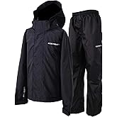 Acme Projects Men Waterproof Rain Suit (Jacket &amp; Pants) 10000mm/3000gm Breathable Windproof Taped Seam Lightweight Gear