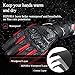 KEMIMOTO Winter Motorcycle Gloves, Rainproof Riding Gloves with Touchscreen for Riding, ATV, UTV, Snowmobile