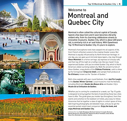 Top 10 Montreal & Quebec City (Eyewitness Top 10 Travel Guide)