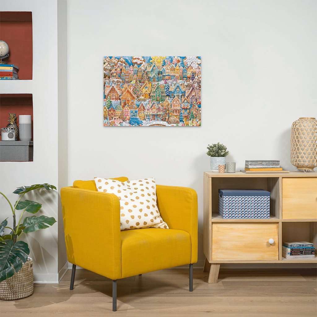 Ravensburger Christmas Cookie Village - 1000 Piece Jigsaw Puzzle - Piece Together an Entire Gingerbread City - Stunning Detail - Premium Quality - Ages 12+