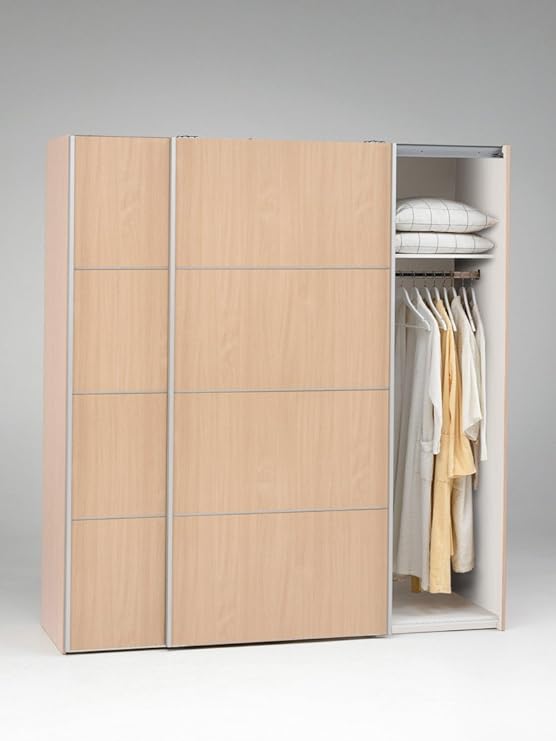 Tvilum Verona Wardrobe Maple Decoration with 2 Sliding Doors Width 122.