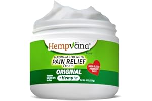 BulbHead As Seen On TV Hempvana Original Relief Cream Maximum Strength, The Hemp Cream for Muscle Joint Back Knee Shoulder Neck Elbow Hand Foot