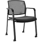 Workplace 2.0 Guest &amp; Reception Chair, Mesh, Stackable, Black | Comfortable seating for reception areas and everyday office use.