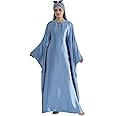 khalat Abaya Muslim Dress Women Satin Prayer Dress Batwing Long Sleeve Middle East Arabian Robe with Hijab